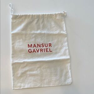 Mansur Gavriel Dust Bag Drawstring Shoes Purse Travel Case Storage 16" x 12" NEW